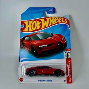 Hot Wheels Quarter Mile Heros ‘16 Bugatti Chiron Red 2/5 New 2021 201/250